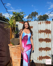 Load image into Gallery viewer, WITH HARPER LU SKY LILY FLORAL SLIP DRESS