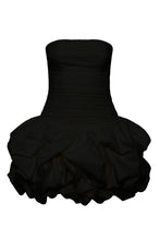 Load image into Gallery viewer, AJE VIOLETTE BUBBLE HEM MINI DRESS BLACK
