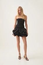 Load image into Gallery viewer, AJE VIOLETTE BUBBLE HEM MINI DRESS BLACK