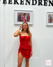Load image into Gallery viewer, LIA STUBLLA CELESTE MINI DRESS RED