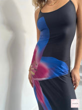 Load image into Gallery viewer, WITH HARPER LU MIDNIGHT LILY FLORAL SLIP DRESS