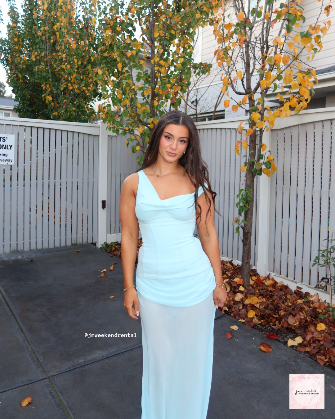 NATALIE ROLT CADENCE GOWN BLUE