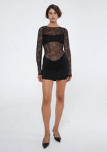 Load image into Gallery viewer, BENNI YANA LACE MINI DRESS BLACK