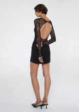Load image into Gallery viewer, BENNI YANA LACE MINI DRESS BLACK