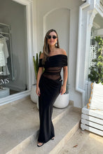 Load image into Gallery viewer, BENNI NICO OFF SHOULDER MAXI DRESS BLACK