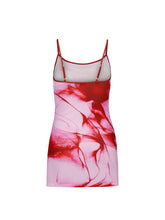 Load image into Gallery viewer, WITH HARPER LU BLUSH GRAPHITE MINI SLIP DRESS