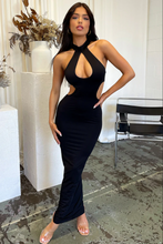 Load image into Gallery viewer, THATS SO FETCH GIANNA MAXI DRESS BLACK