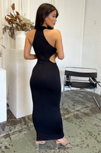 Load image into Gallery viewer, THATS SO FETCH GIANNA MAXI DRESS BLACK