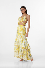 Load image into Gallery viewer, MENTI YELLOW ROSES MAXI DRESS