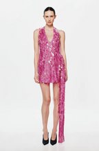 Load image into Gallery viewer, MISHA COLLECTION SAPPHIRE SEQUIN MINI DRESS FUSCHIA PINK