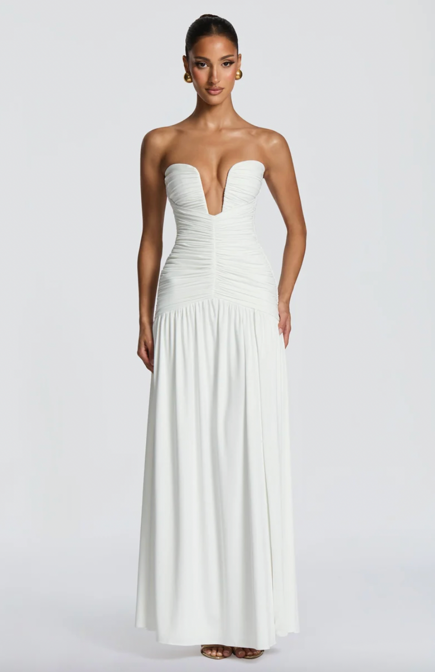 BABYBOO JUNIA MAXI DRESS WHITE