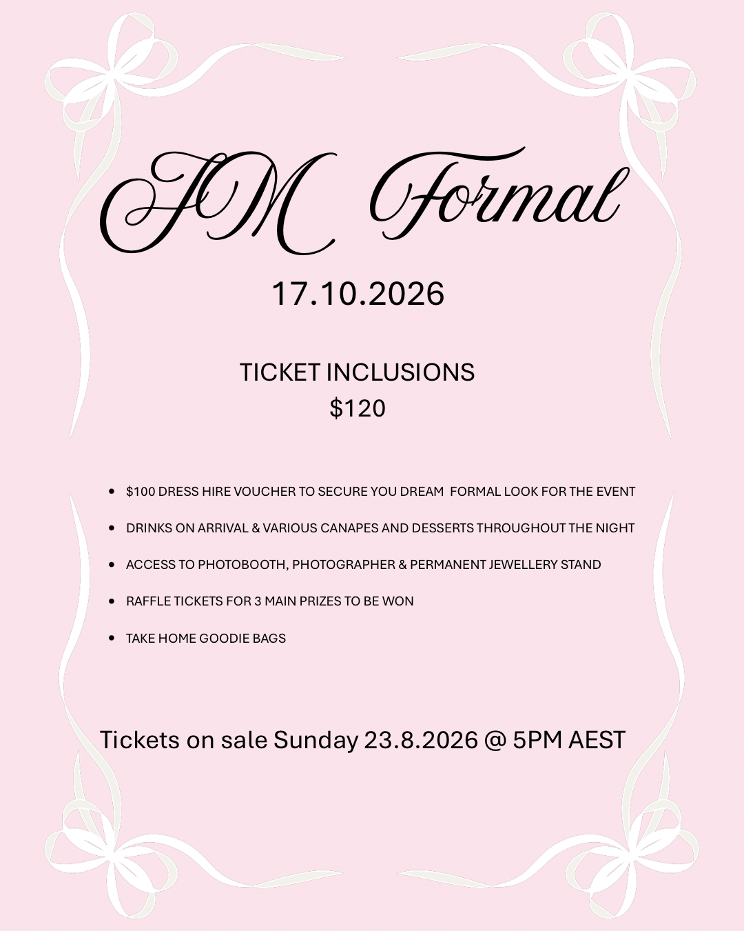 JM FORMAL TICKET