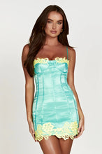 Load image into Gallery viewer, MESHKI TATIANA CORSET DRESS MINT