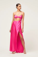 Load image into Gallery viewer, MICHAEL LO SORDO SYMIC CRYSTALLINE LUNA GOWN PINK