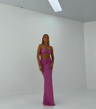 Load image into Gallery viewer, HNTR THE LABEL YASMIN SHIMMER GOWN PINK