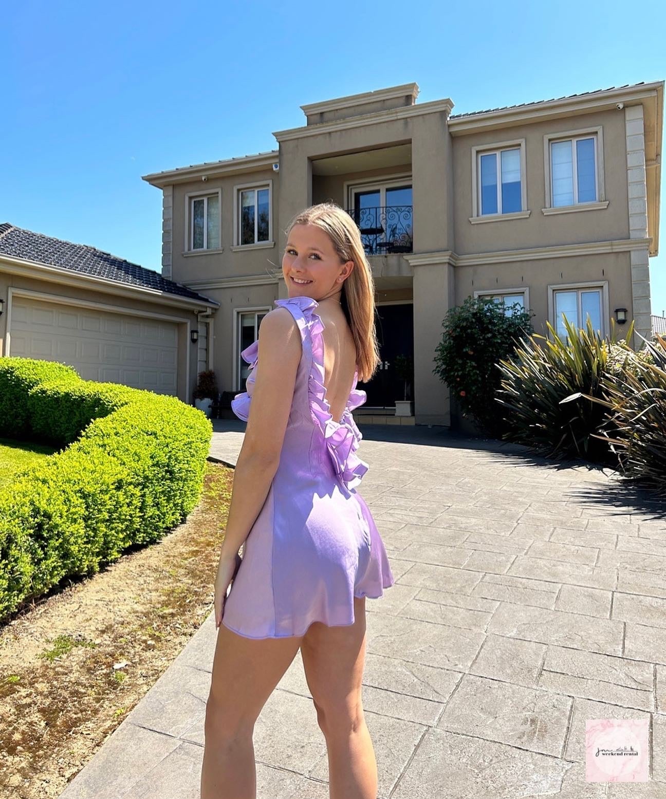 house of cb purple mini dress Clothing : Mini Dresses : 'Cupid' Orchid Pleated Cotton Mini Dress