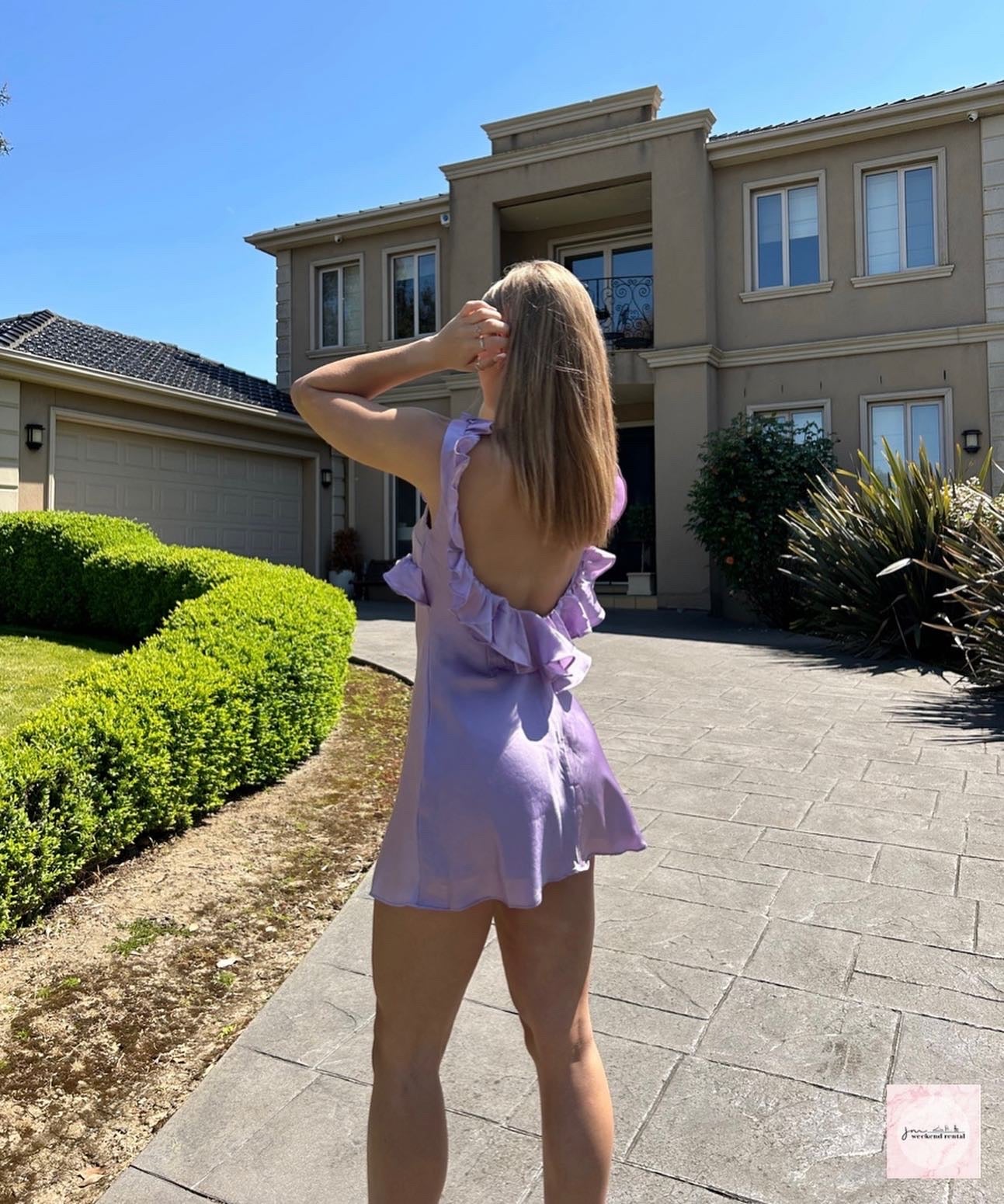 HOUSE OF CB TINK DRESS PURPLE