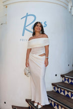 Load image into Gallery viewer, BENNI NICO OFF SHOULDER MAXI DRESS WHITE
