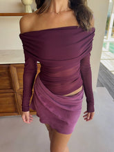 Load image into Gallery viewer, BENNI LUCA MINI DRESS PLUM

