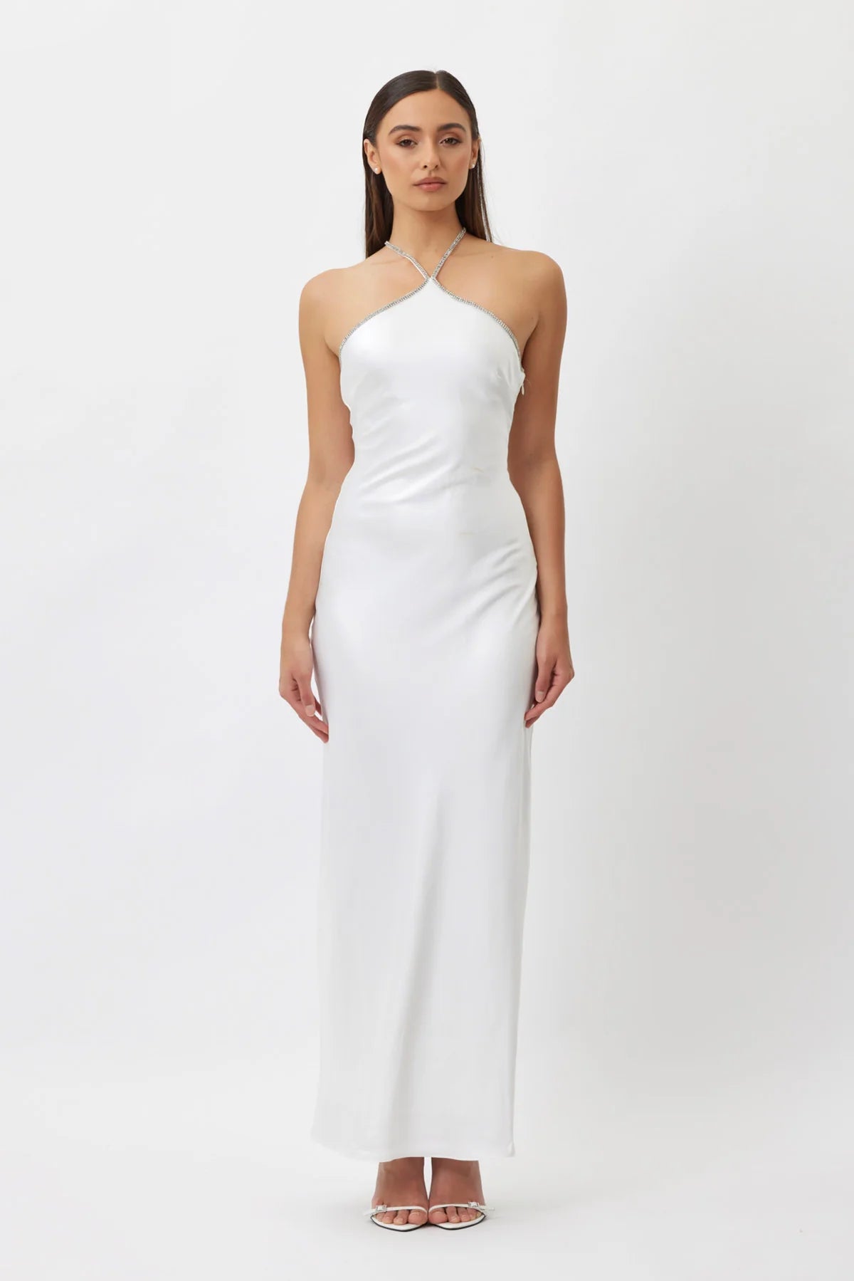 ONLINE WAREHOUSE SALE: BIANCA AND BRIDGETT BRIXTON MAXI DRESS WHITE