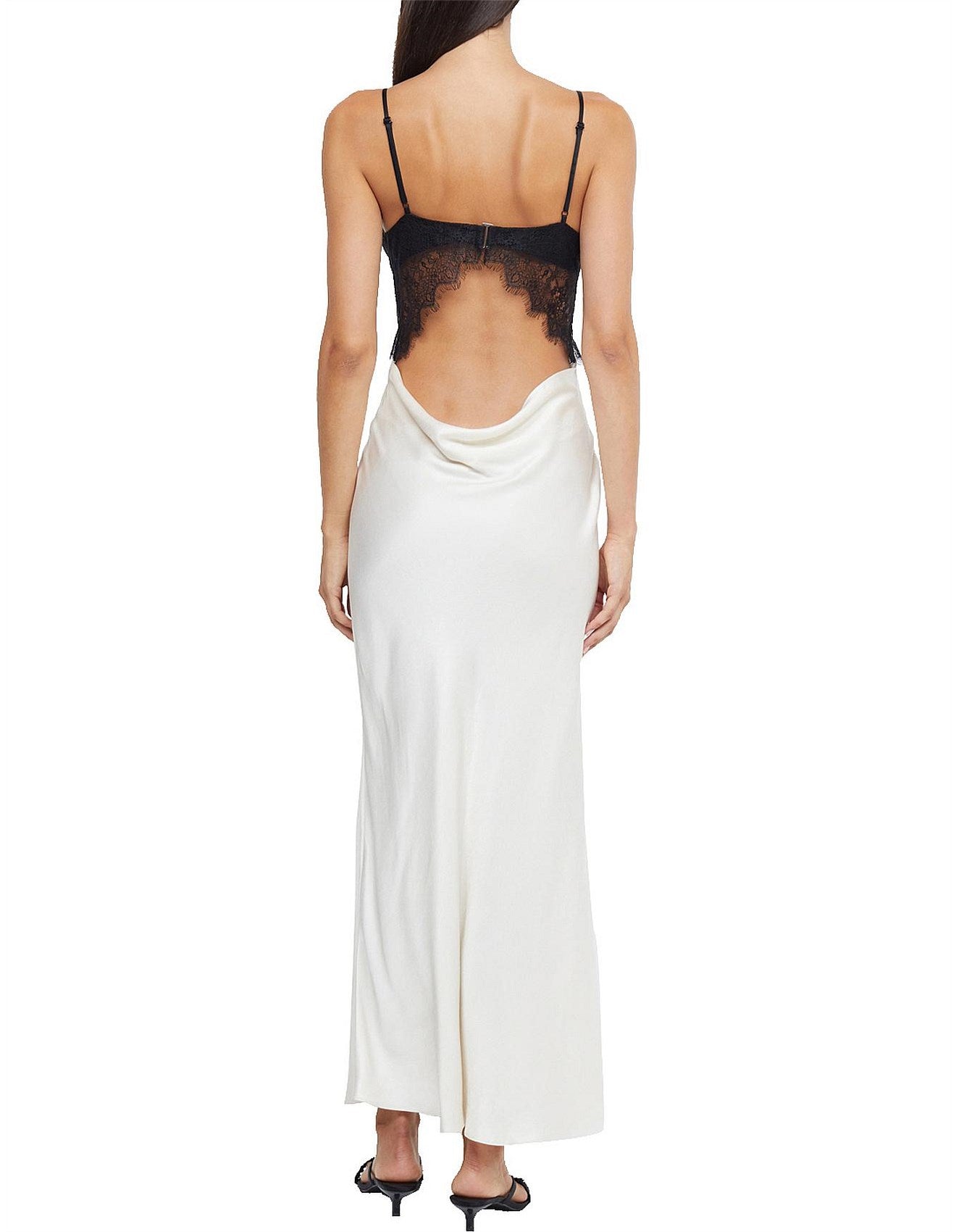 fitted lace wedding dress BEC AND BRIDGE EMERY LACE MAXI DRESS