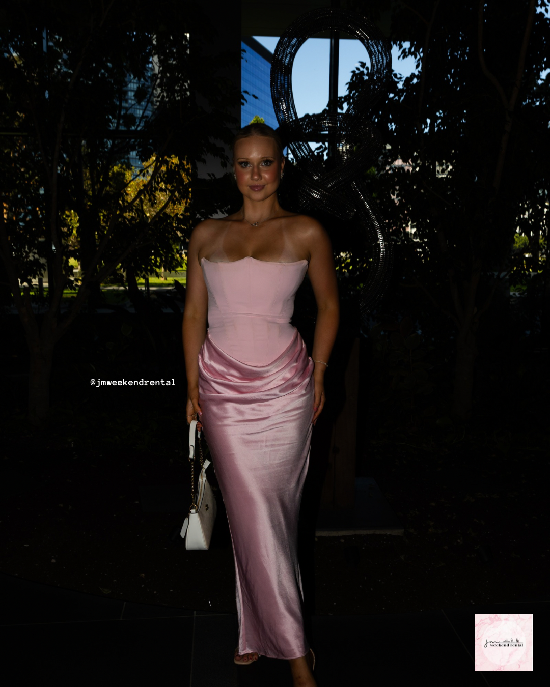 HOUSE OF CB PERSEPHONE CORSET MAXI DRESS ROSE SHADOW PINK