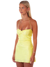 Load image into Gallery viewer, I AM DELILAH JADE MINI DRESS CITRUS YELLOW
