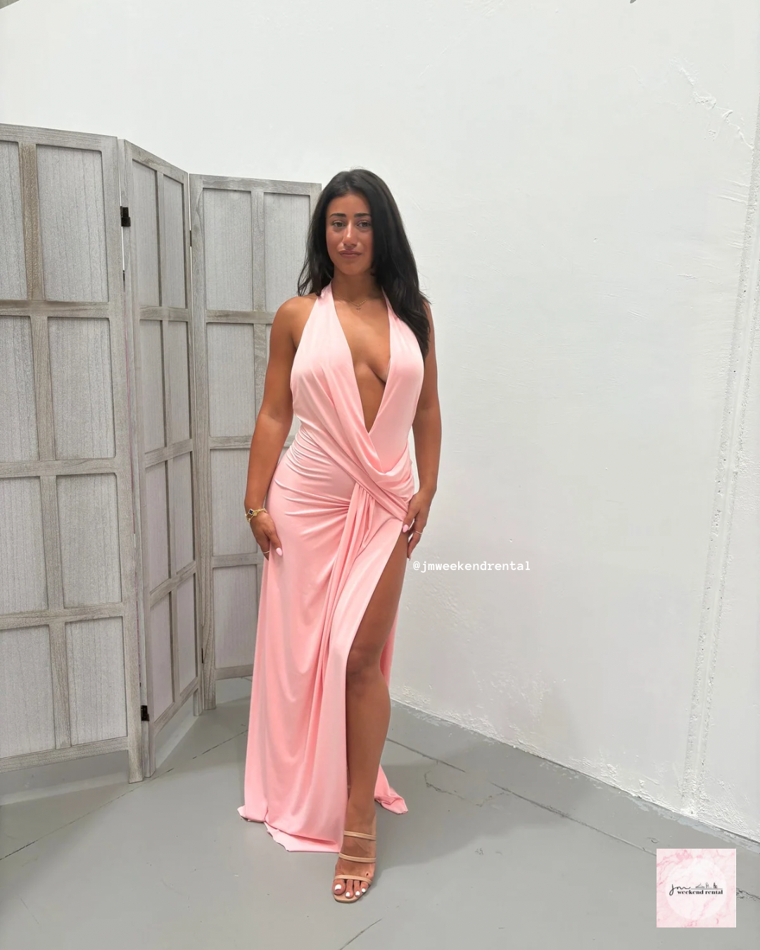 NATALIE ROLT WINONA GOWN PINK