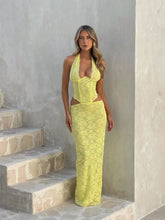 Load image into Gallery viewer, OUTCAST VIDA MAXI DRESS YELLOW
