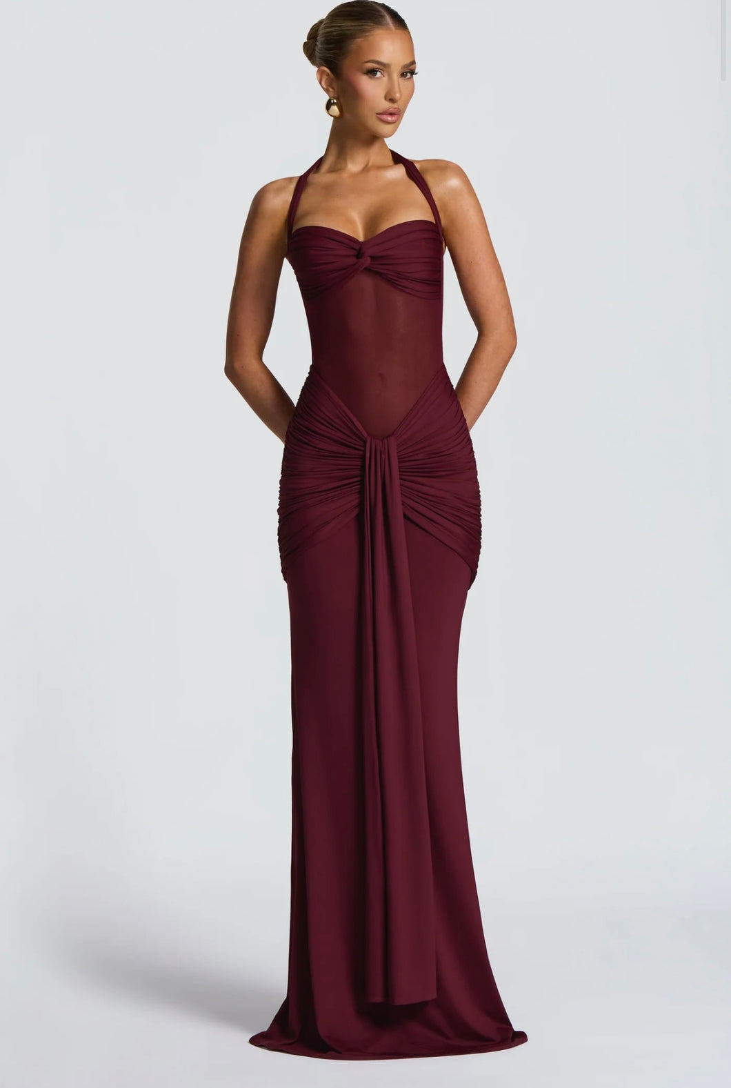 BABYBOO VIXEN MAXI DRESS CHEERY