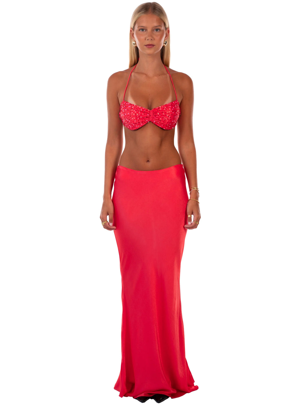 I AM DELILAH MELODY MAXI SET ROSE RED