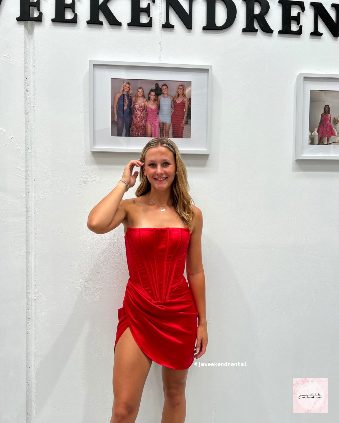 ONLINE WAREHOUSE SALE: LIA STUBLLA CELESTE MINI DRESS RED