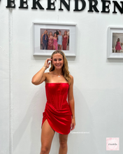 Load image into Gallery viewer, LIA STUBLLA CELESTE MINI DRESS RED
