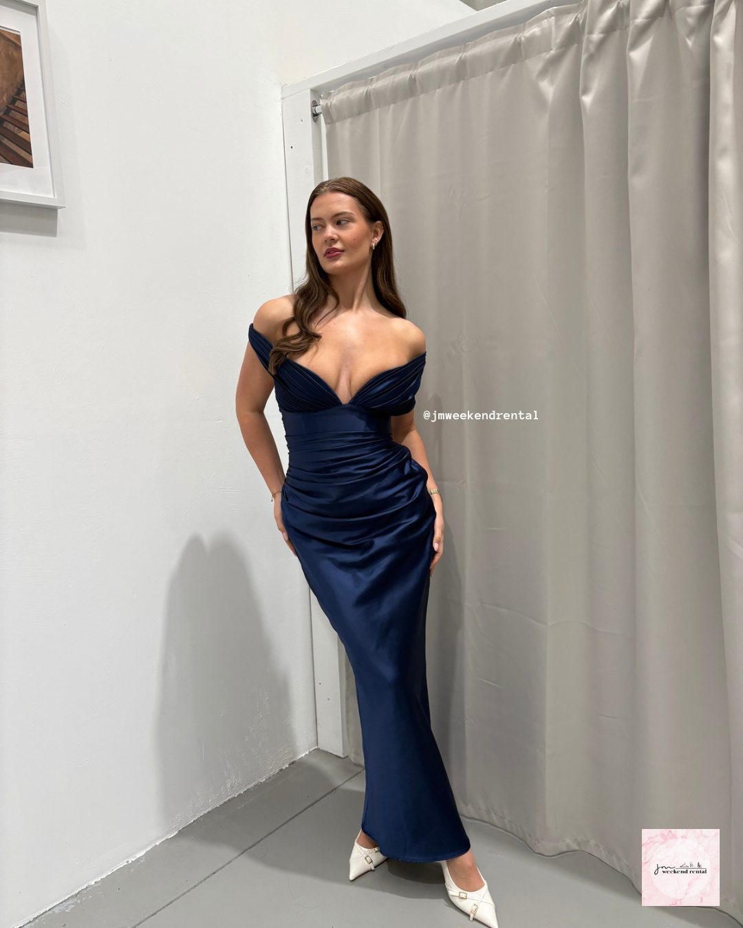 BABYBOO AURELIA MAXI DRESS NAVY
