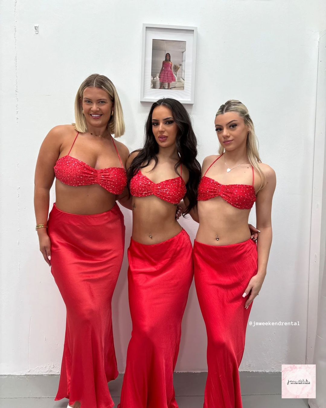 I AM DELILAH MELODY MAXI SET ROSE RED