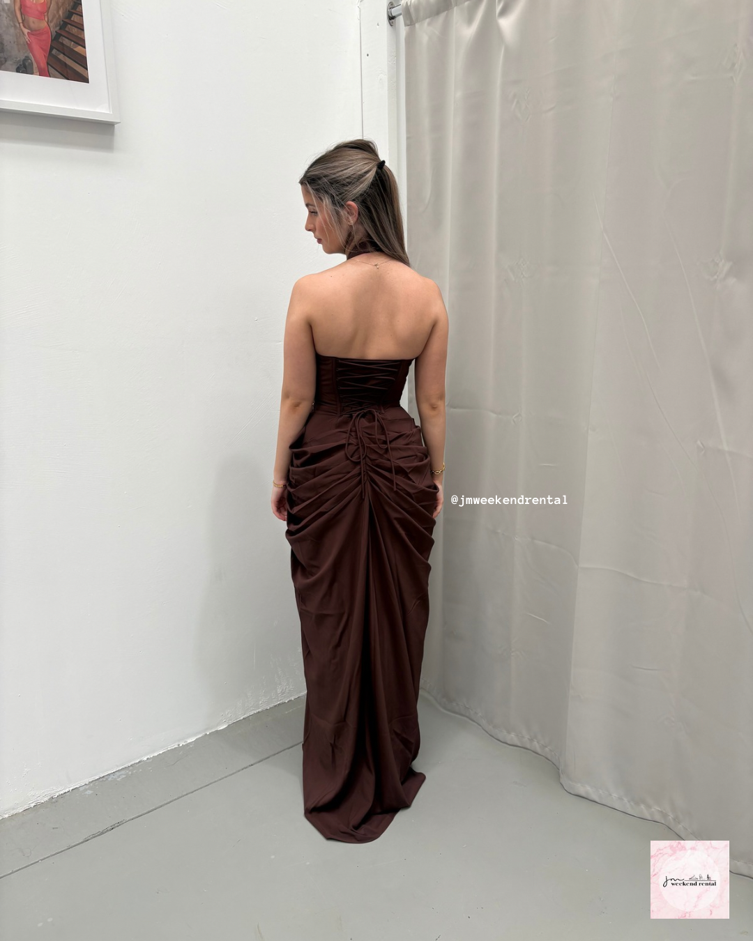 BABYBOO MINETTE MAXI DRESS PLUM BROWN