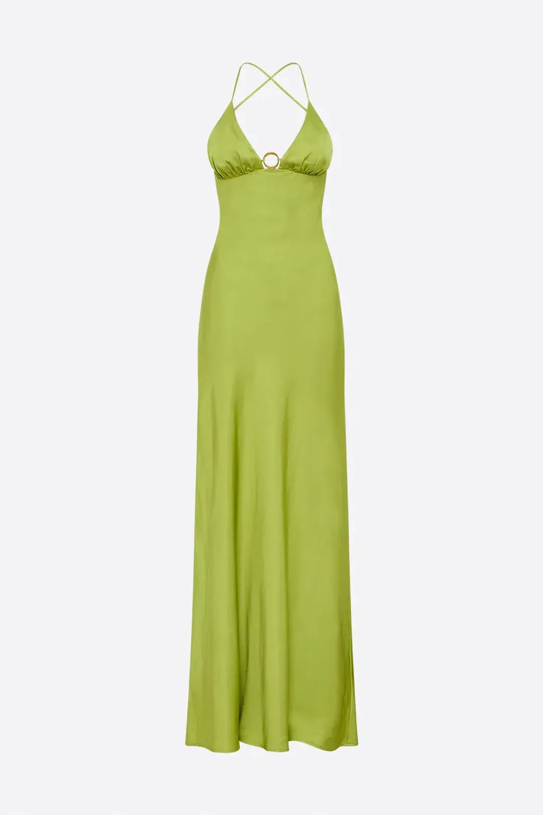 MANNING CARTEL LIQUID ASSET SLIP DRESS GREEN