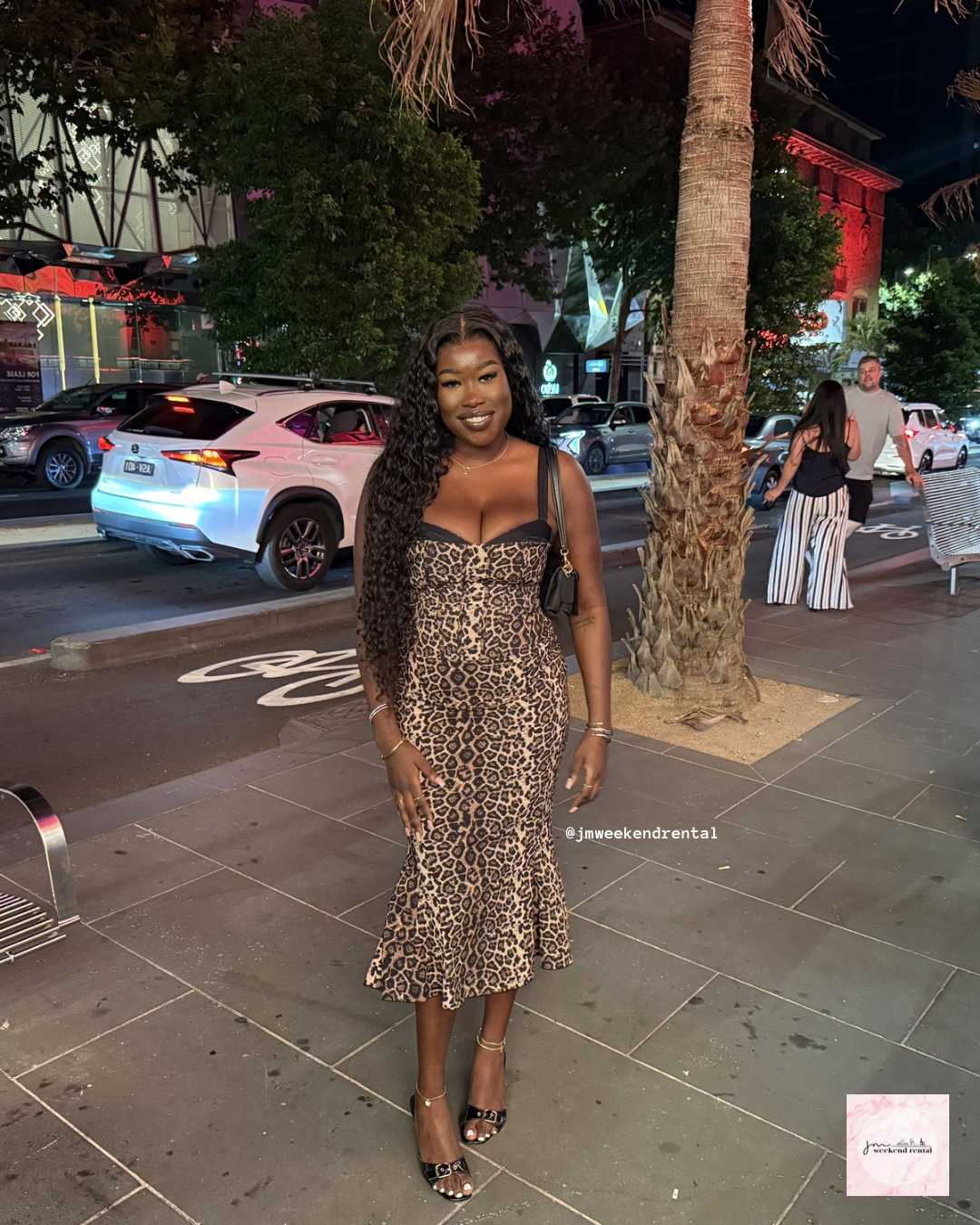 OH POLLY VALENTINA MIDI DRESS