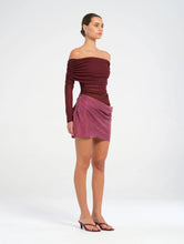 Load image into Gallery viewer, BENNI LUCA MINI DRESS PLUM

