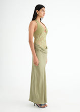 Load image into Gallery viewer, BENNI MIKO MAXI DRESS PEAR
