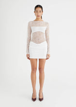 Load image into Gallery viewer, BENNI YANA LACE MINI DRESS WHITE
