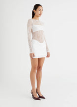 Load image into Gallery viewer, BENNI YANA LACE MINI DRESS WHITE
