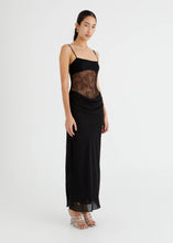 Load image into Gallery viewer, BENNI GABRIEL MAXI DRESS BLACK
