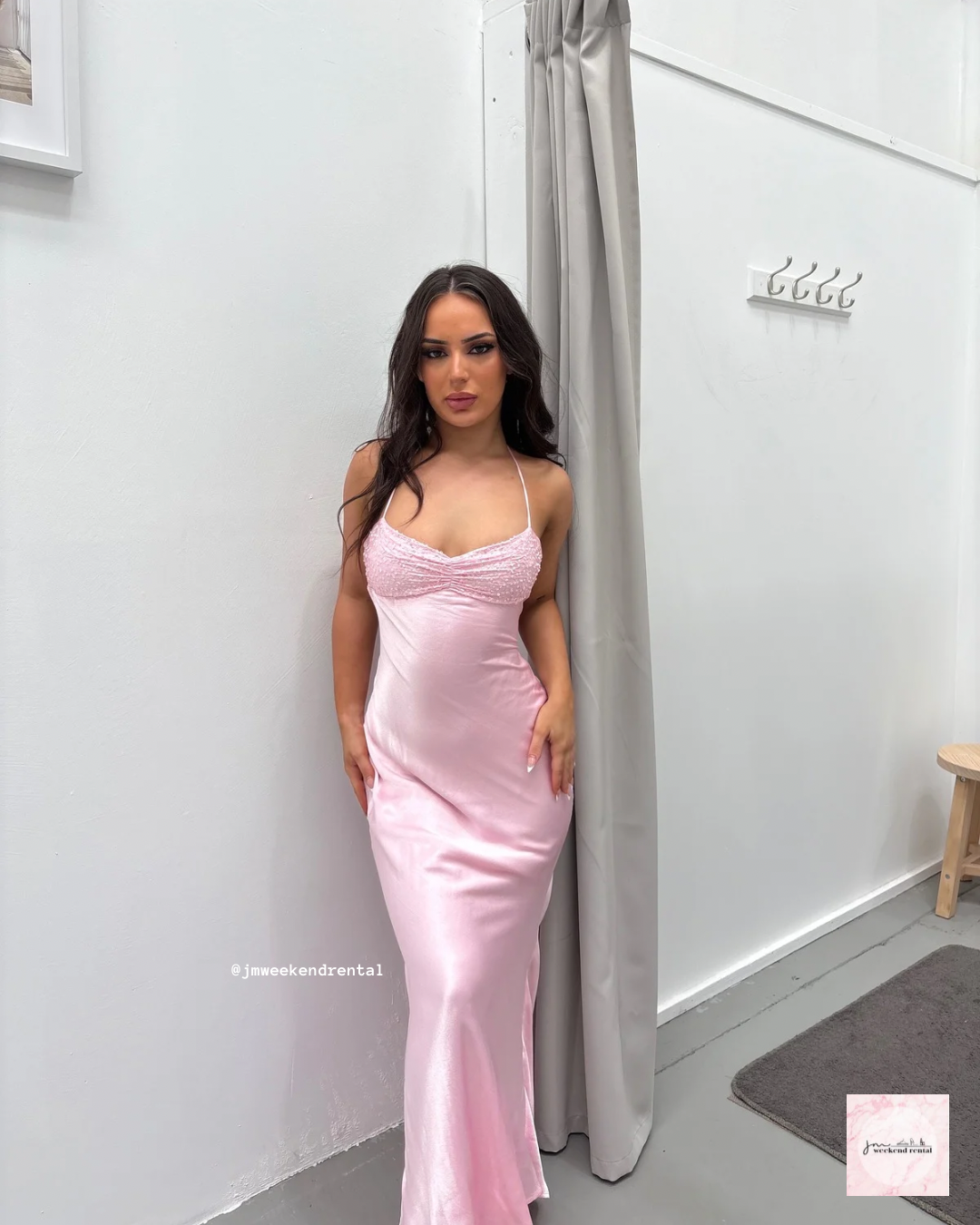 I AM DELILAH JADE MAXI DRESS QUARTZ PINK