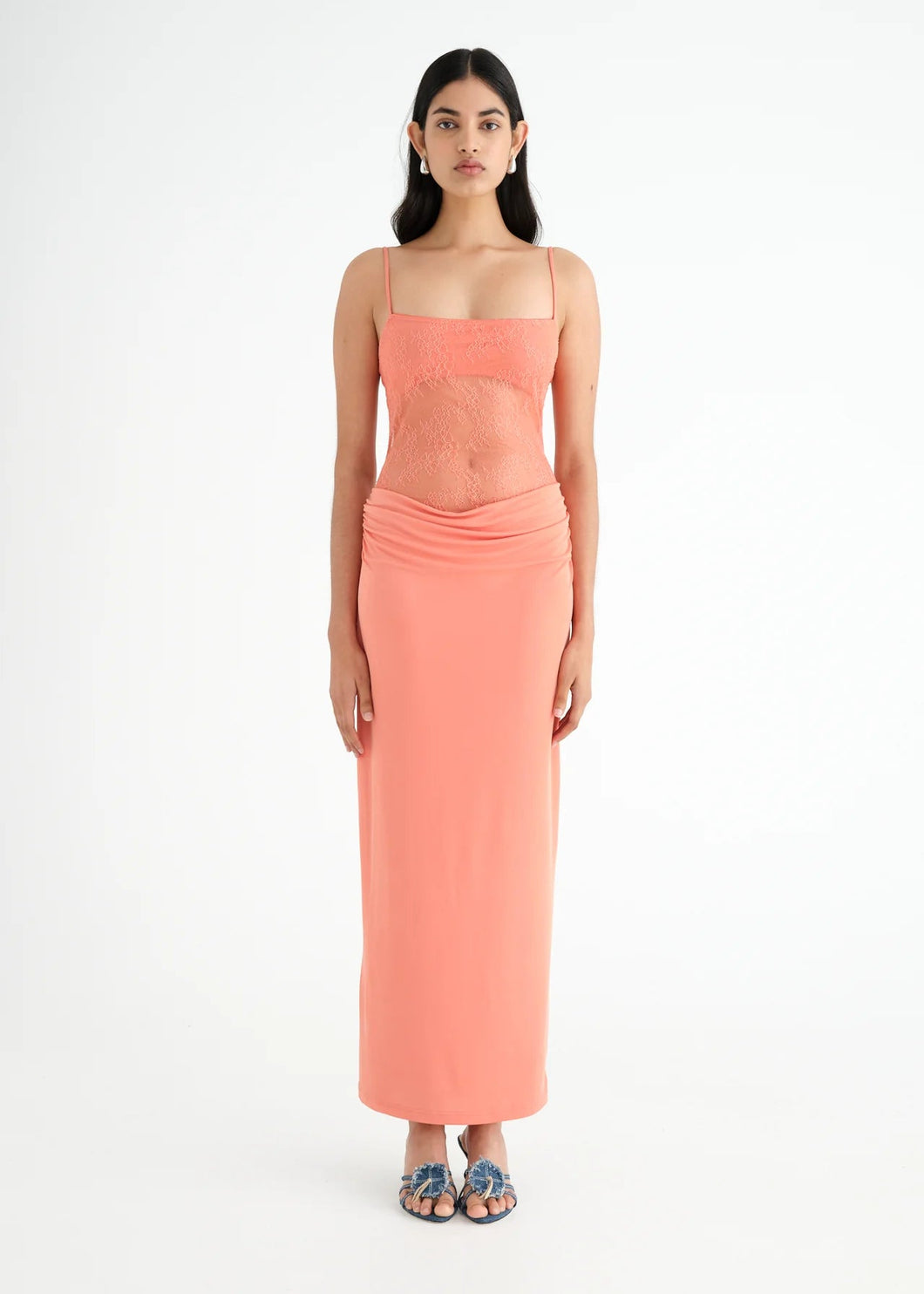 BENNI STEFANIA (GABRIEL) MAXI DRESS GRAPEFRUIT