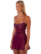 Load image into Gallery viewer, I AM DELILAH JADE MINI DRESS BERRY
