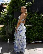 Load image into Gallery viewer, MENTI SANTORINI IRIS DRESS BLUE PRINT
