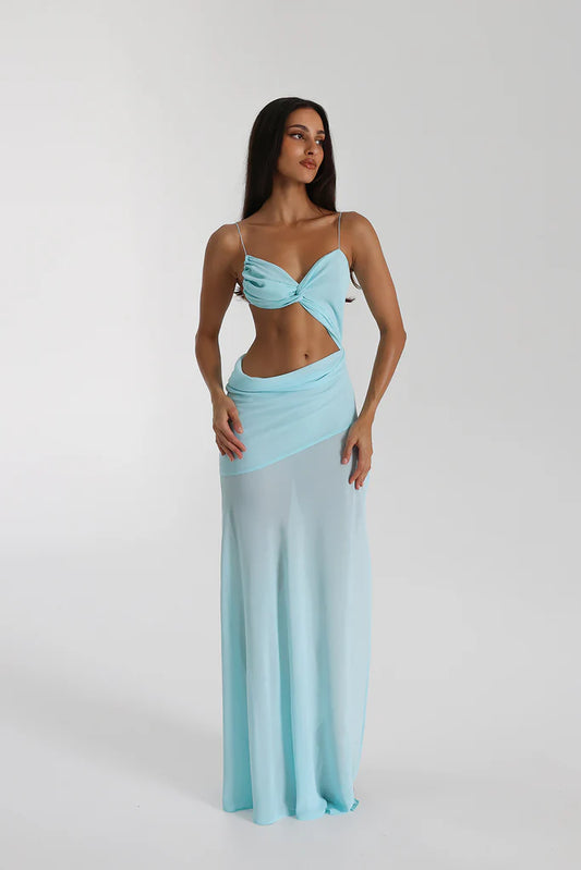 NATALIE ROLT DAHLIA DRESS BABY BLUE