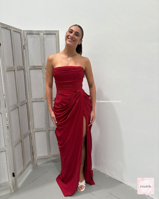 BABYBOO CYRA MAXI DRESS RED