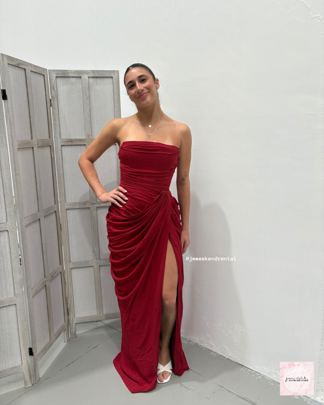 BABYBOO CYRA MAXI DRESS RED